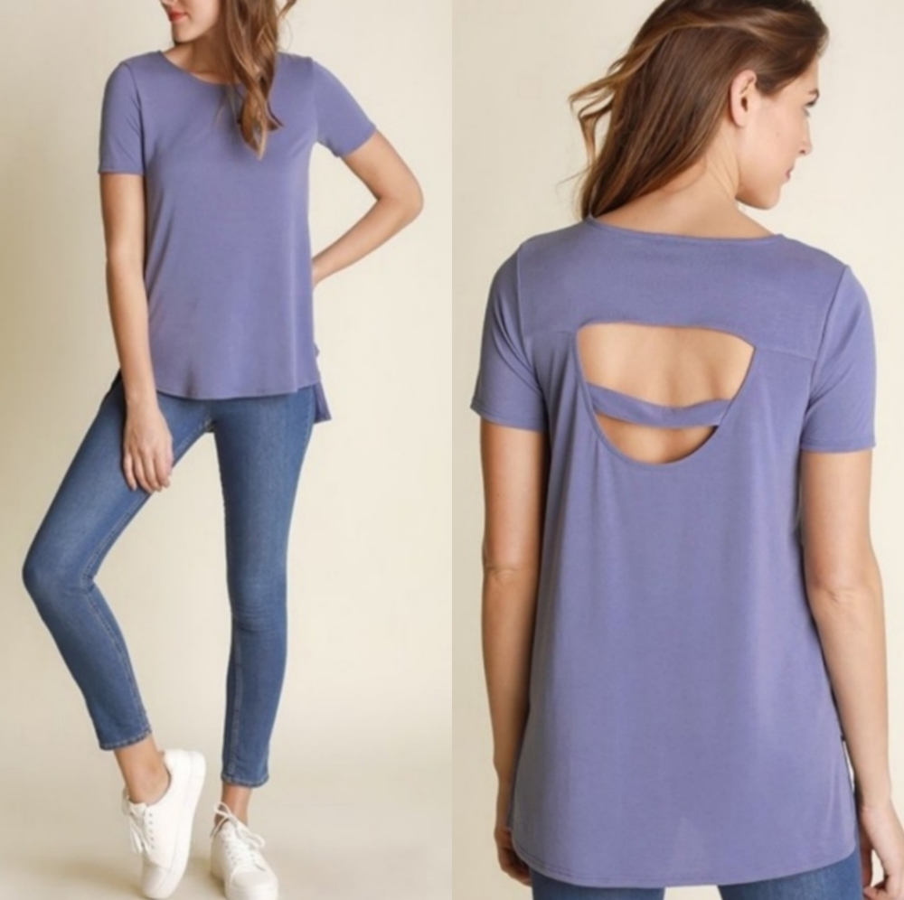 🆕🌿🪻LAVENDER CUT OUT BACK TOP🌿